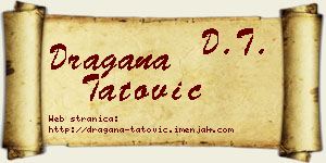 Dragana Tatović vizit kartica